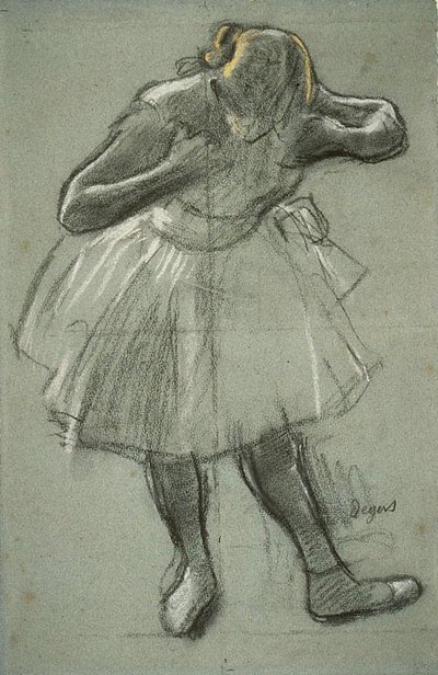 Dancer Bending Forward by Edgar Degas